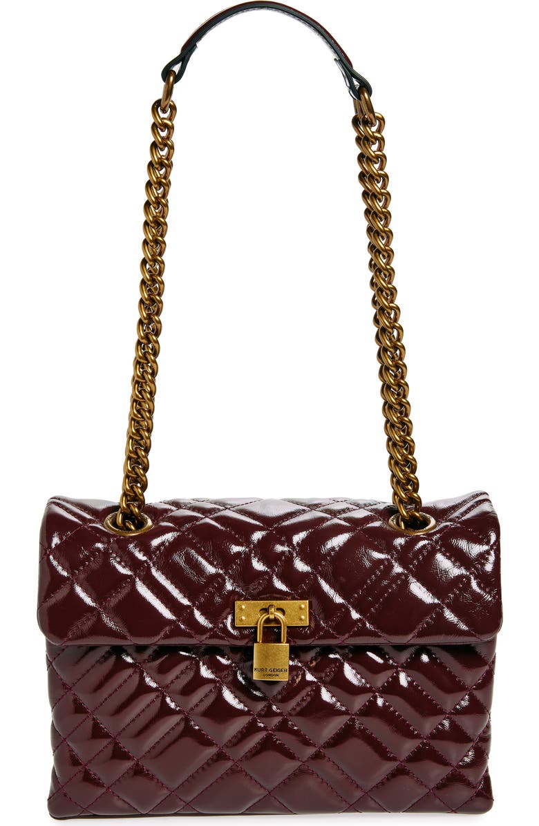 Kurt Geiger London Brixton Lock Leather Shoulder Bag, Main, color,