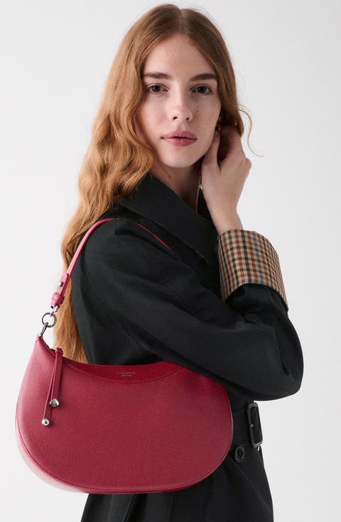 Liv Pebbled Leather Shoulder Bag