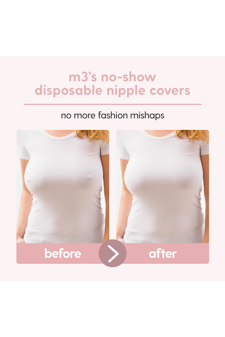 No-Show Disposable Nipple Covers, 40ct, Alternate, color, None