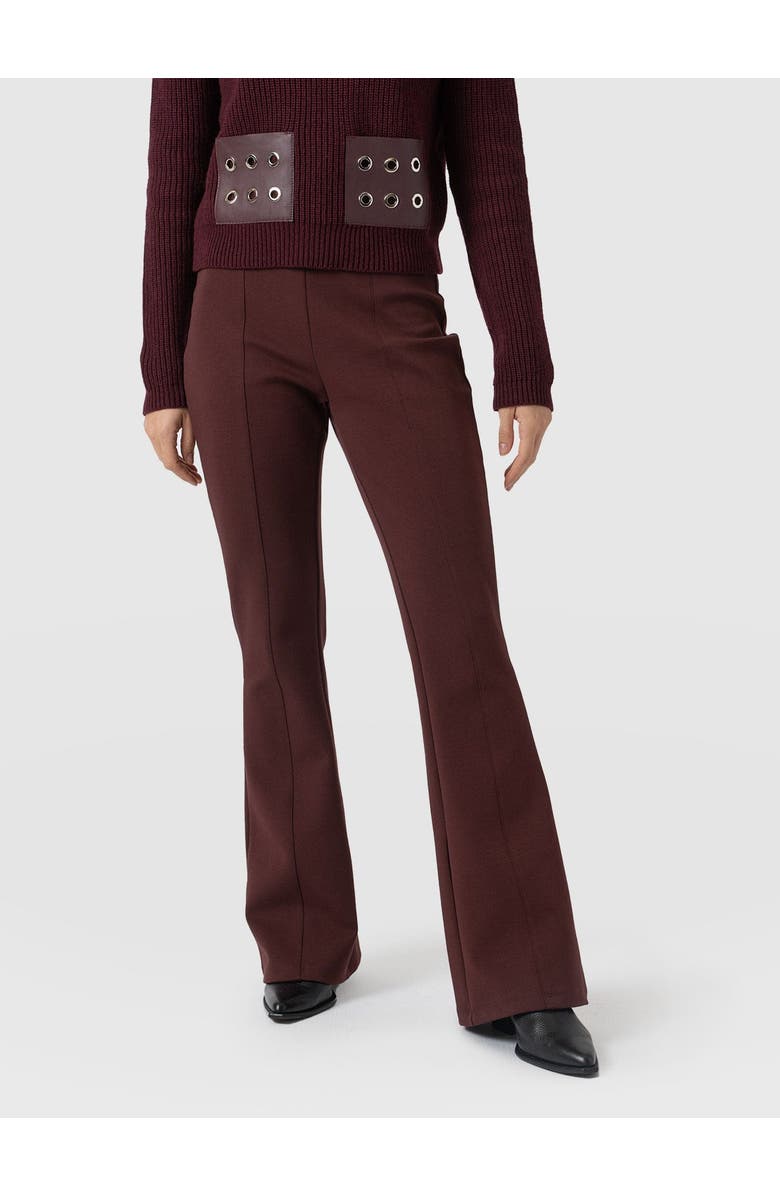 Saint + Sofia Fearne Flare Legging, Alternate, color, Maroon