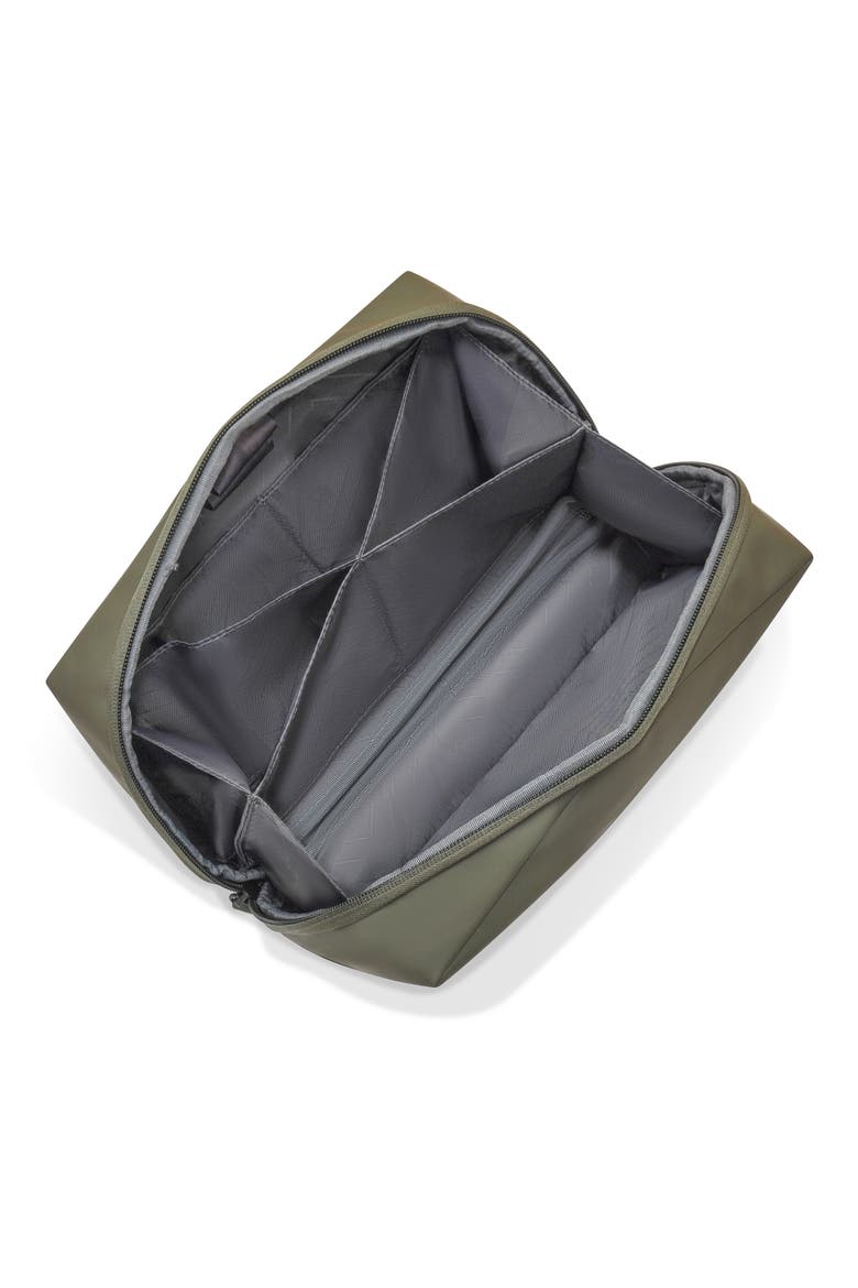 Waterproof Nylon Dopp Kit, Alternate, color, GREEN