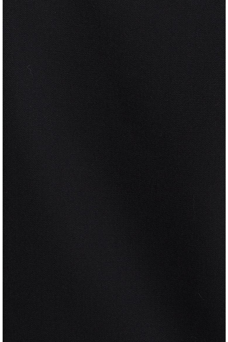 'Smoking' Leather Sleeve Tuxedo Jacket, Alternate, color, BLACK