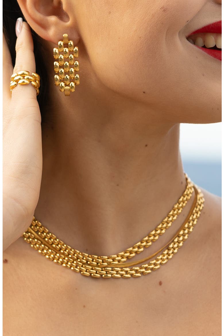 Heirloom Adjustable Chain Necklace, Alternate, color, YELLOW GOLD