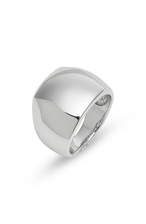 Wide Polished Signet Ring