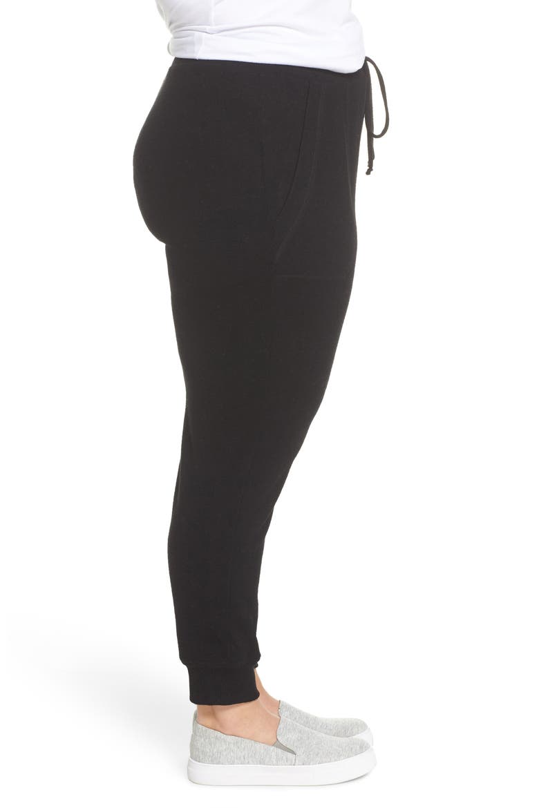 x Living in Yellow Skye Joggers (Nordstrom Exclusive), Alternate, color, BLACK