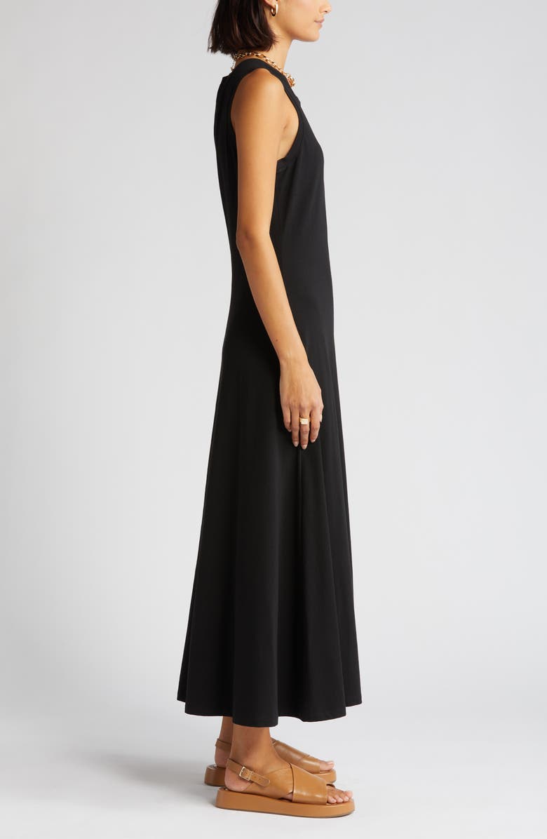 Sleeveless Cotton Blend Dress