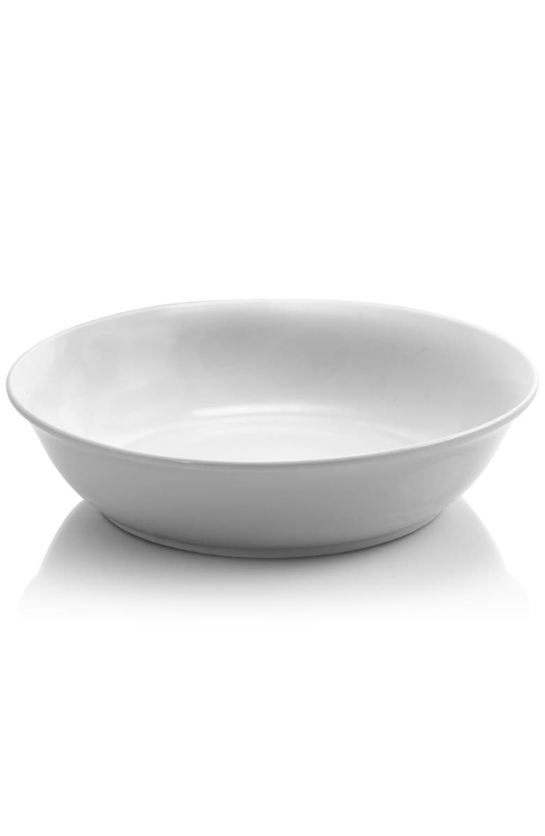 Gibson Home Wide 8.75 in. Stoneware Dinner and Serving Bowls , Set of 4, Alternate, color, White