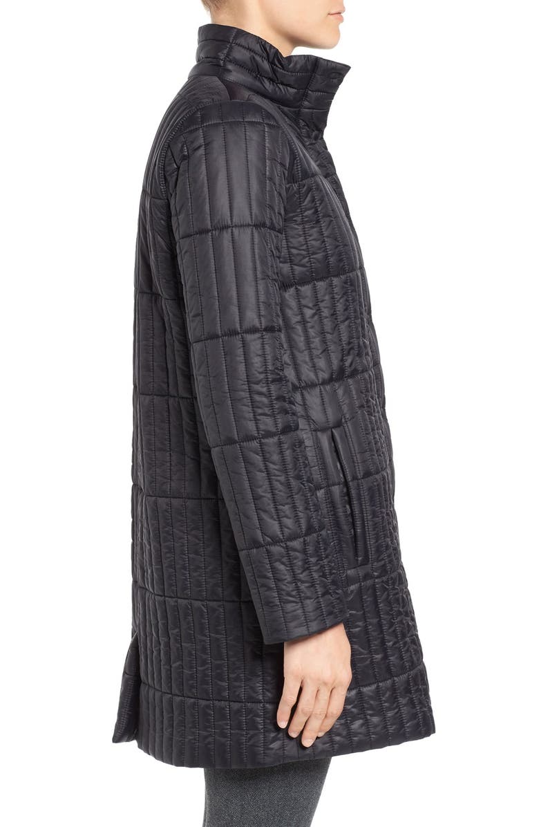 Eileen Fisher Recycled Nylon Blend Quilted Jacket, Alternate, color, 