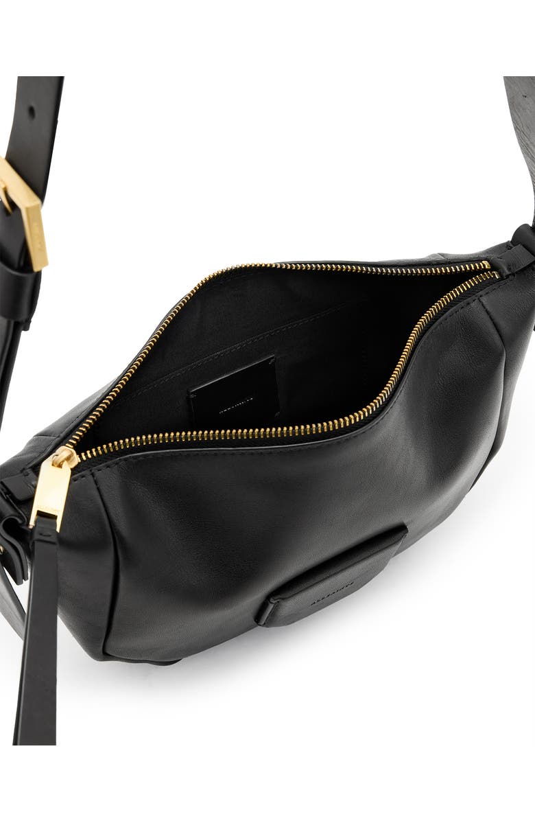 AllSaints Madea Leather Crossbody, Alternate, color,