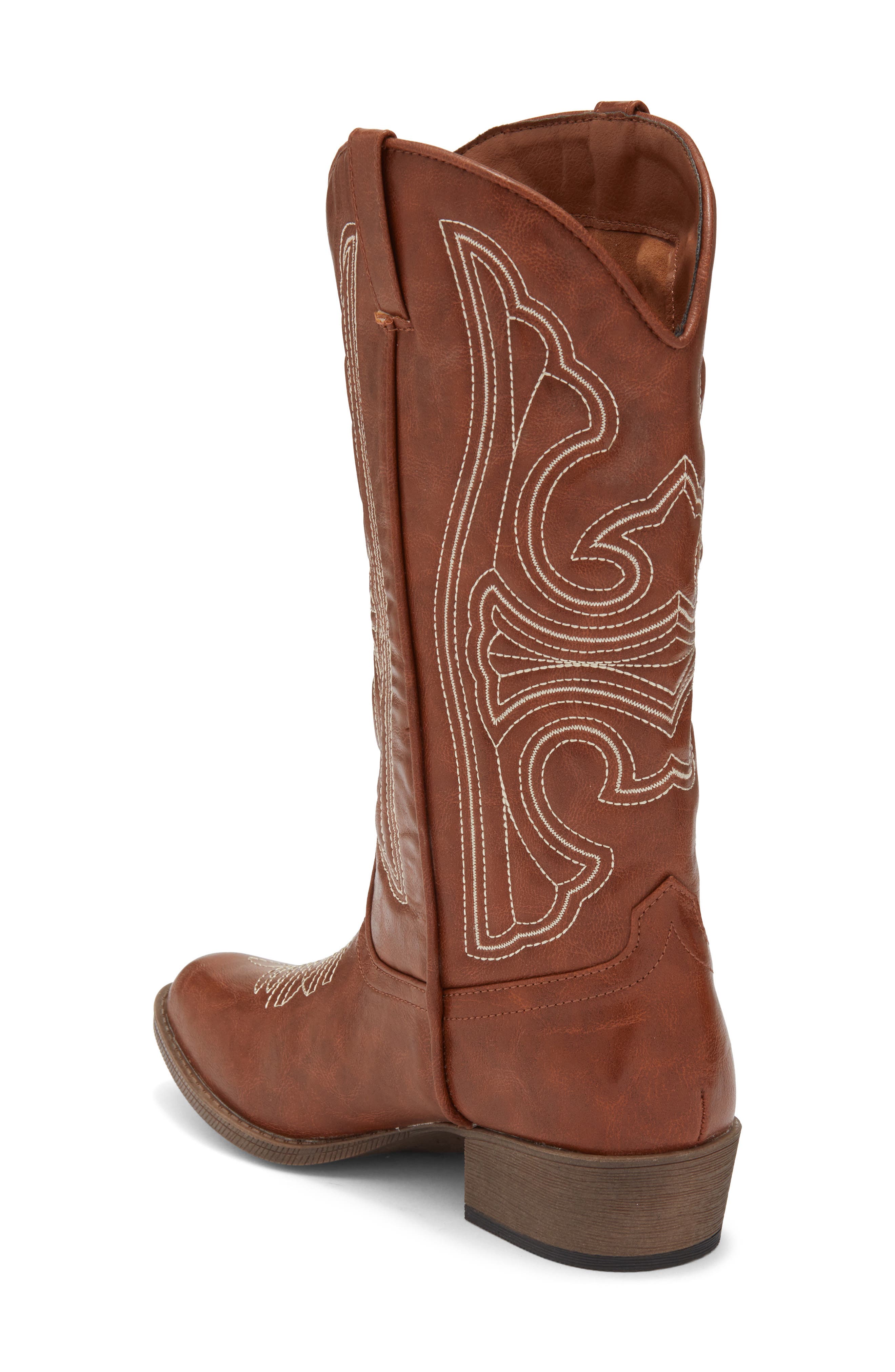 Coconuts by Matisse Legend Western Boot, Alternate, color, Cognac Synthetic