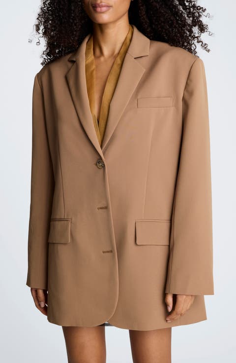 Three-Button Boyfriend Blazer