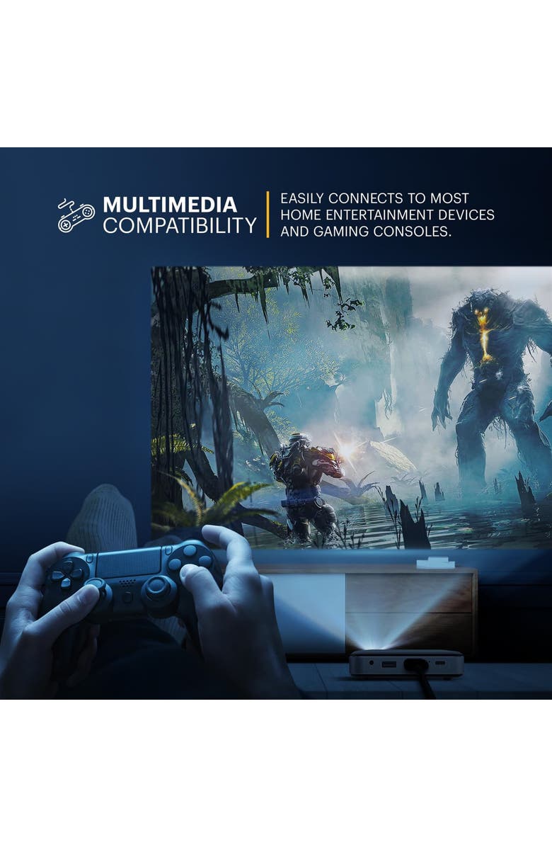 Kodak Luma 150 Pico Projector, Rechargeable Ultra Mini Projector with Built-In Speaker, Alternate, color, Black