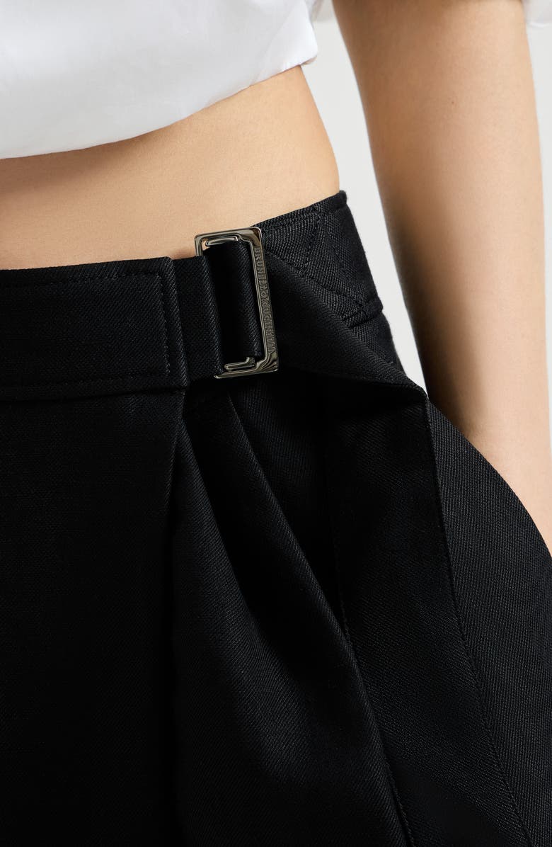 Brunello Cucinelli Sartorial wrap trousers, Alternate, color, Black