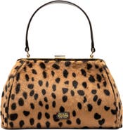 Frances Valentine Frances Cheetah Faux Fur Frame Clutch