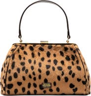 Frances Valentine Frances Cheetah Faux Fur Frame Clutch