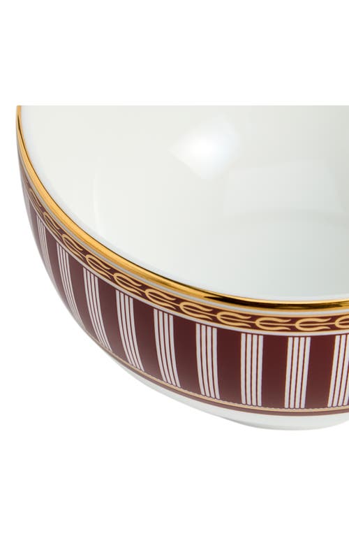 Wedgwood Red Splendor 22k Gold Accent Bone China Bowl In Multi