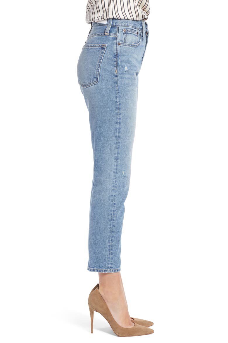 Cigarette Jeans (Nordstrom Exclusive), Alternate, color, LIGHT INDIGO WASH