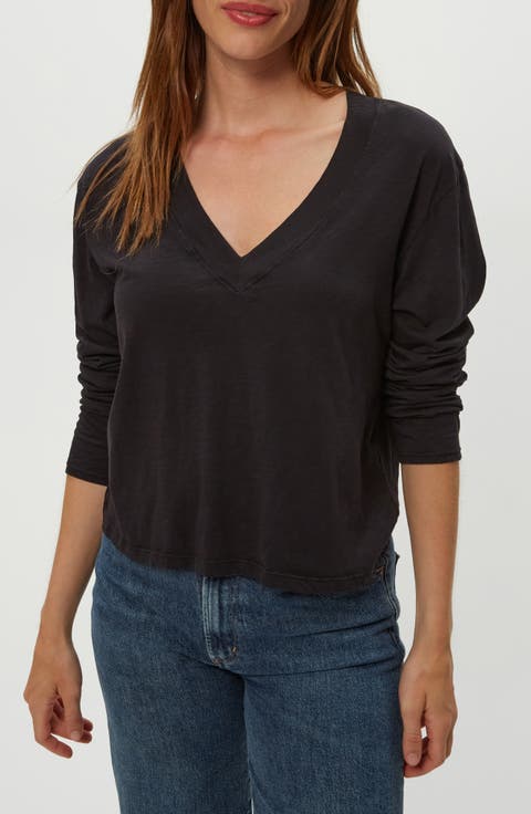 Brea V-Neck Supima Cotton Top