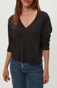 Michael Stars Brea V-Neck Supima Cotton Top