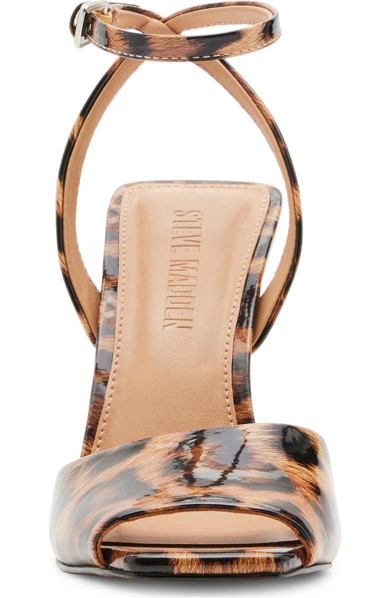 Steve Madden Lilac Ankle Strap Sandal, Alternate, color, Leopard Patent