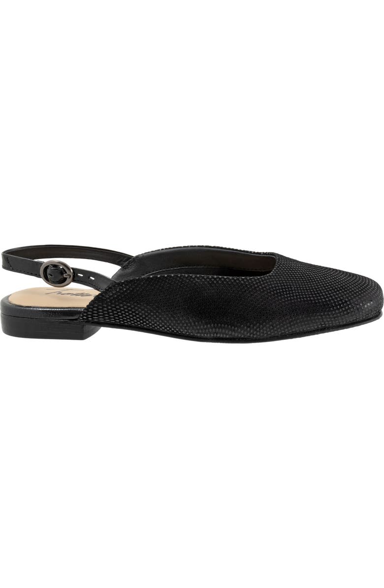Trotters Holly Slingback Flat, Alternate, color, Blk Mini Dot