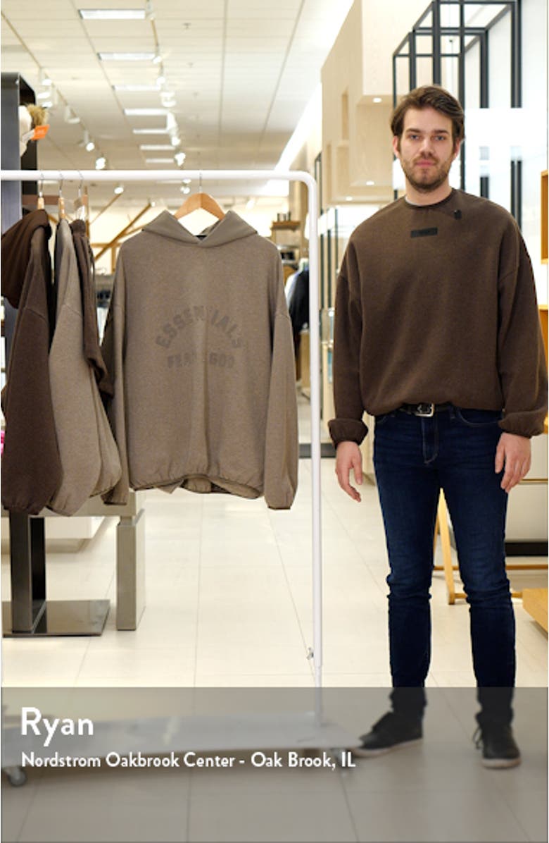 Logo Oversize Fleece & Nylon Hoodie, sales video thumbnail