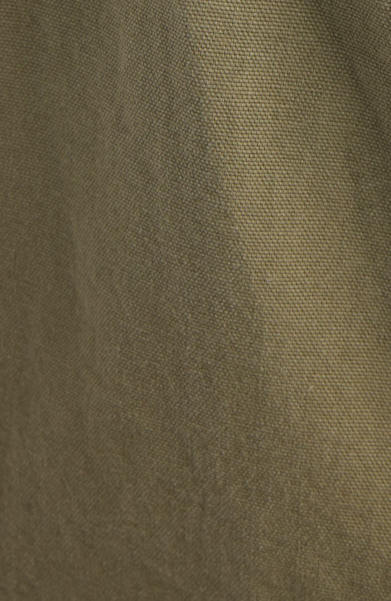 Balenciaga Baggy Cotton Canvas Pants, Alternate, color, Linden