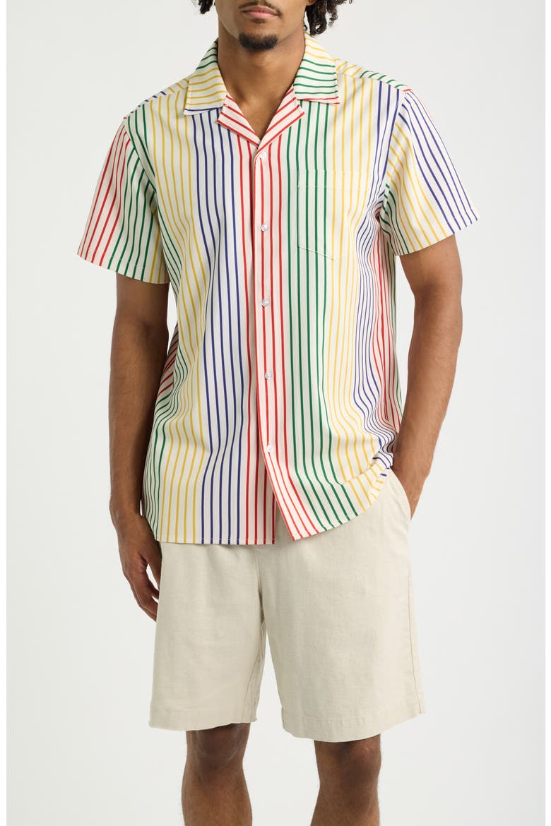 Ripe Weekend Camp Shirt, Main, color, YELLOW