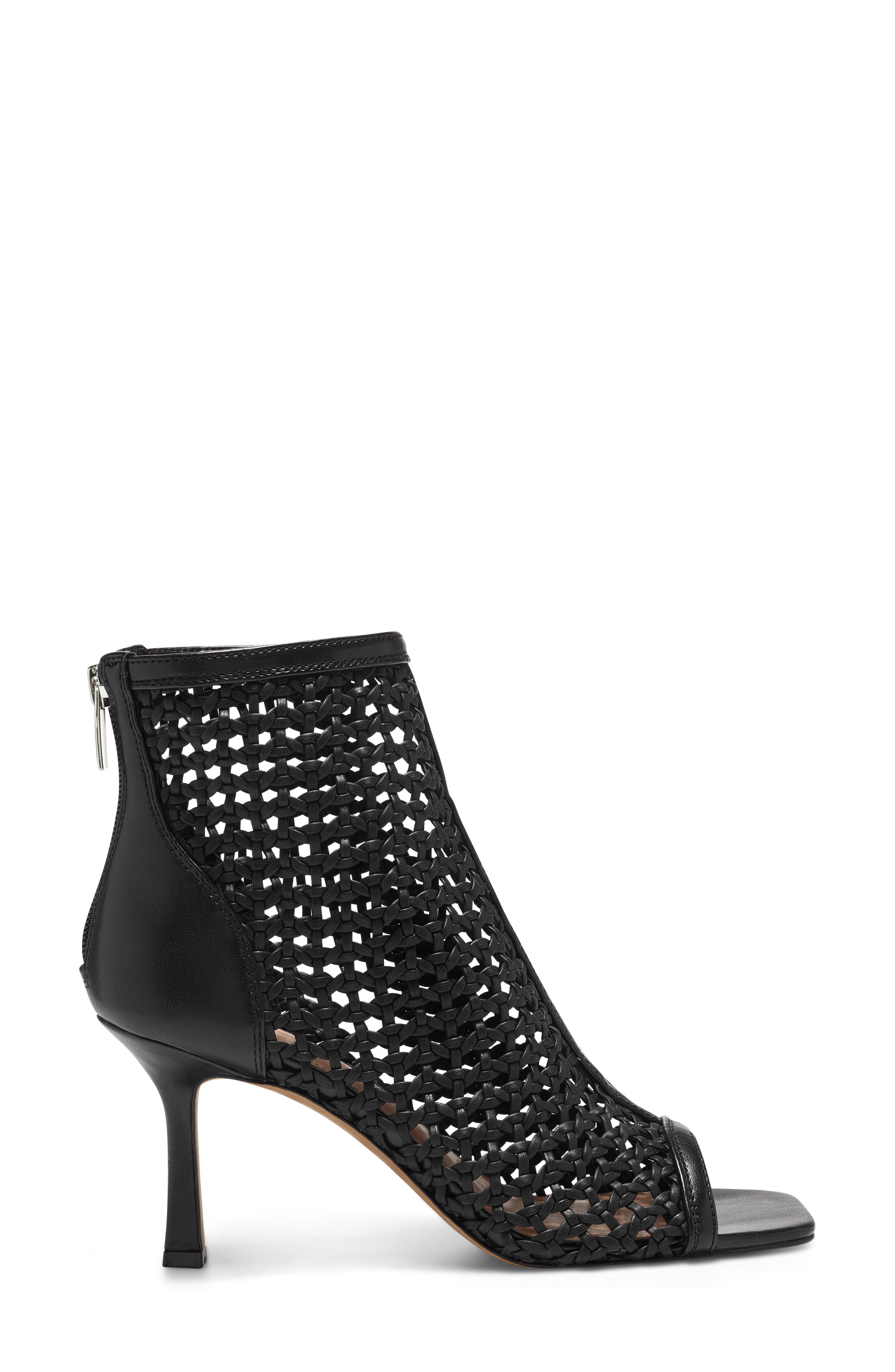 Vince Camuto Emalani Macramé Open Toe Bootie, Alternate, color, 