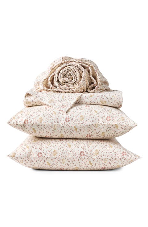 Print Organic Cotton Percale Sheet Set