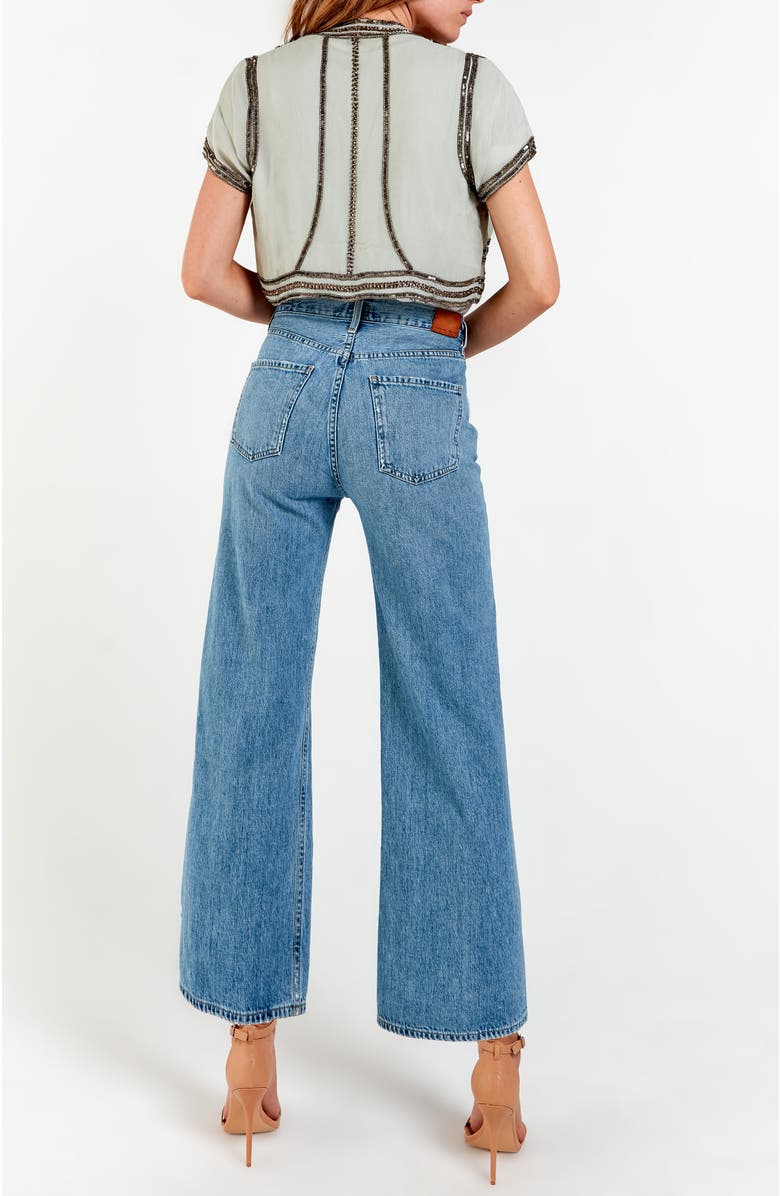 AS by DF Kiki Beaded Capelet, Alternate, color, Sage Green