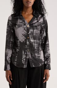 PATRIZIA LUCA Print Button-Up Shirt