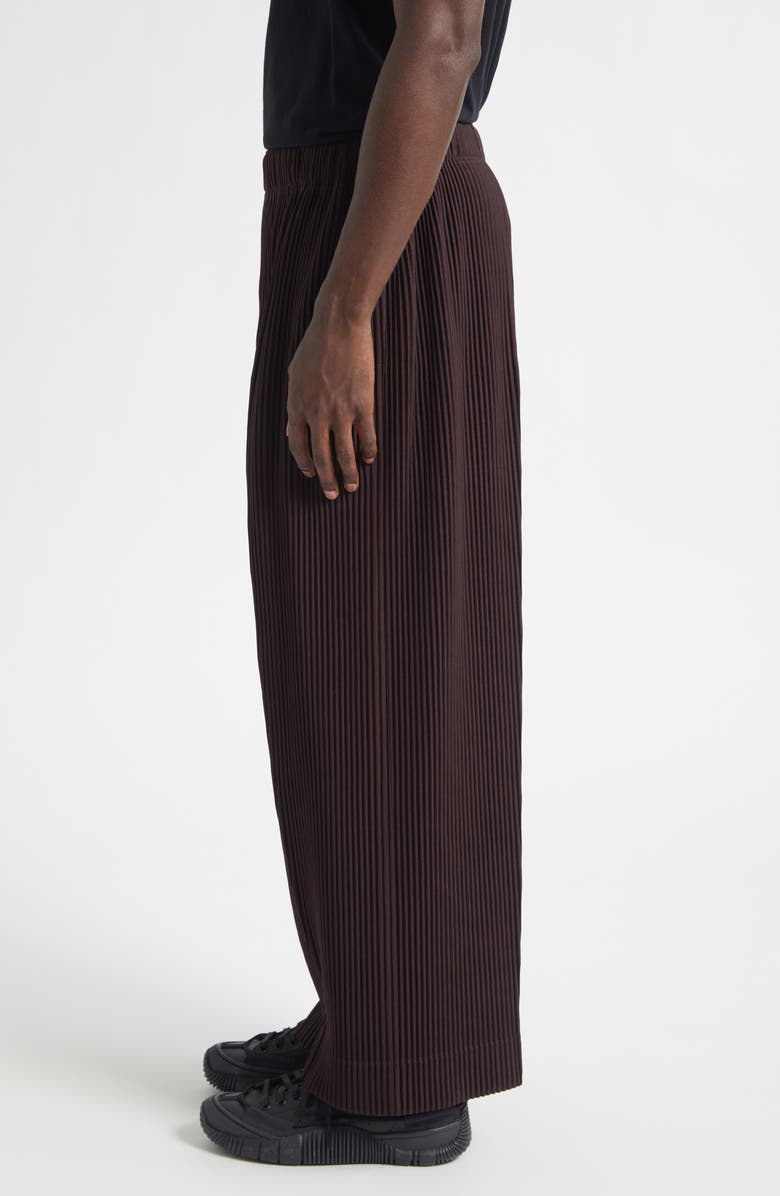 Homme Plissé Issey Miyake Monthly Colors January Pleated Pants, Alternate, color, Egg Plant Black