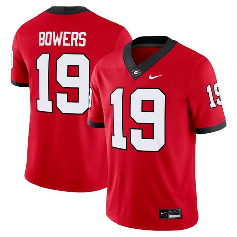 Men's Nike Brock Bowers Red Georgia Bulldogs Player Game Jersey