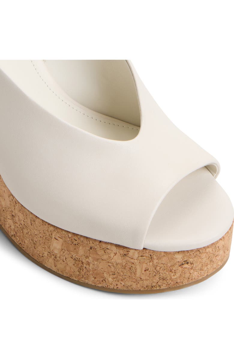 ALDO Tatianah Platform Wedge Sandal, Alternate, color, White/ Bone