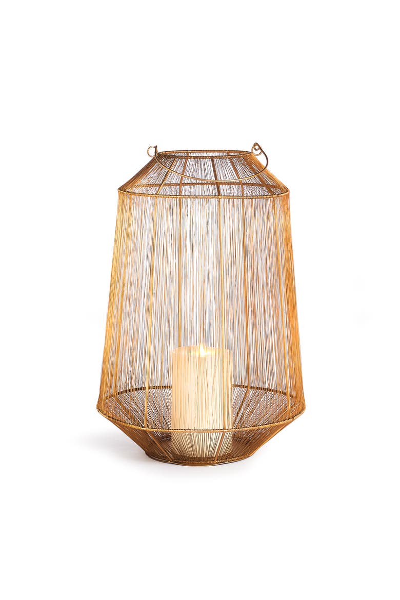 Elwin Lantern Large, Main, color, Gold