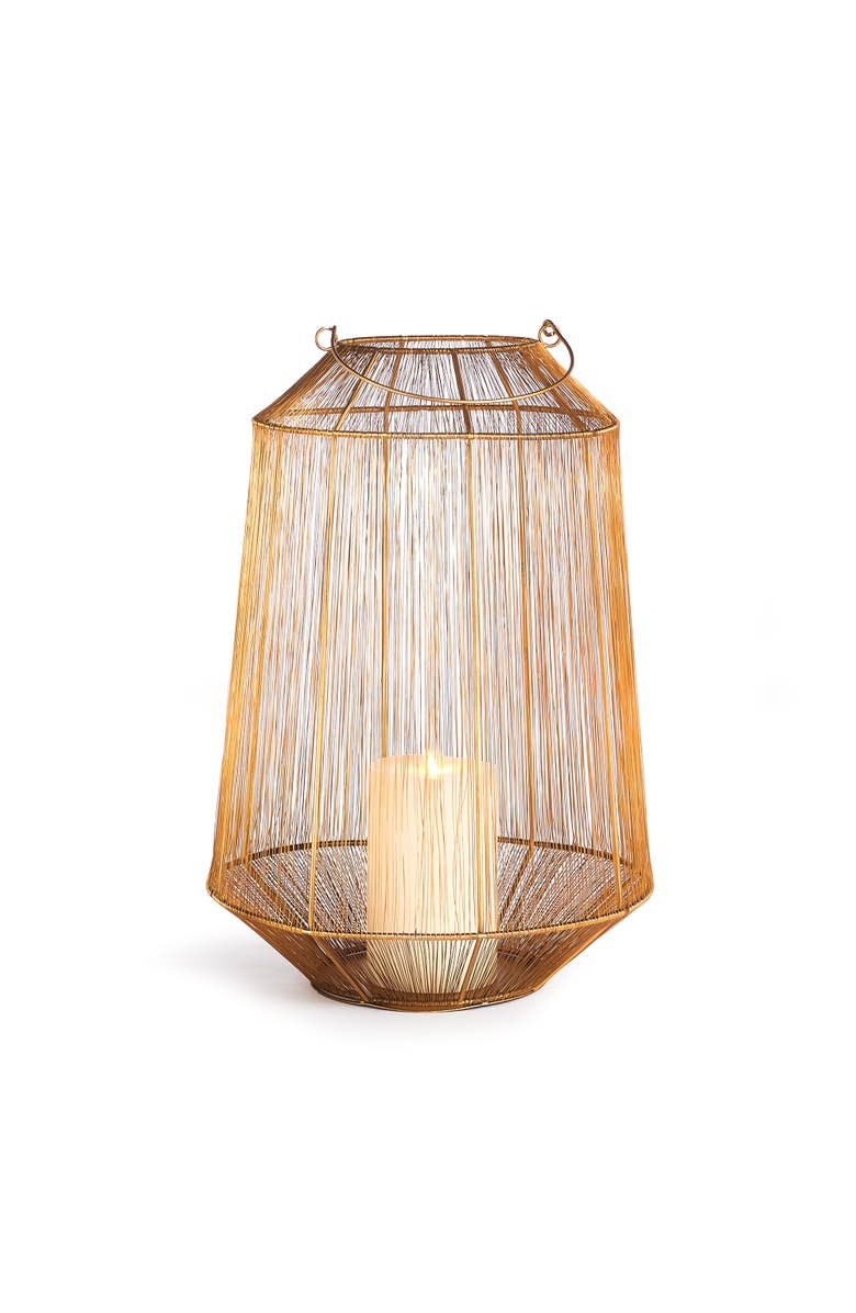 Napa Home & Garden Elwin Lantern Large, Main, color, Gold
