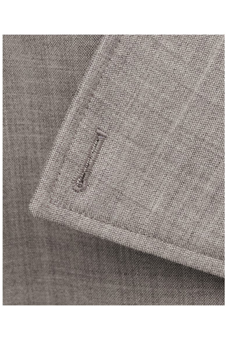 Double Breasted Wool Trench Coat, Alternate, color, GREY