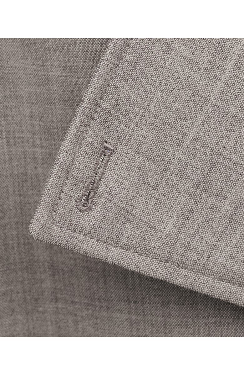 MANGO Double Breasted Wool Trench Coat, Alternate, color, Grey