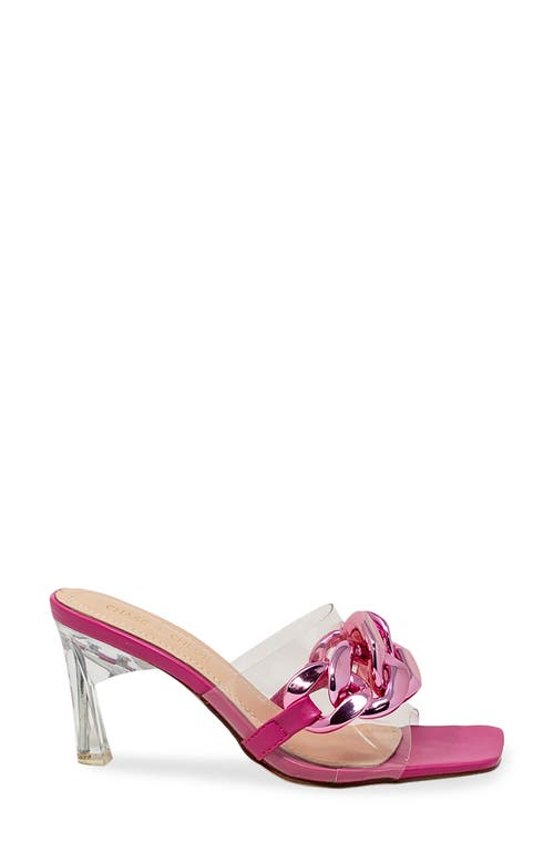 Chase & Chloe Chase And Chloe Chunky Chain Clear Sandal