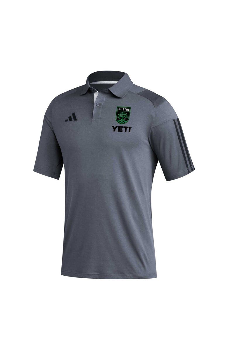 adidas Men's adidas Gray Austin FC 2023 On-Field Training Polo, Alternate, color, Gray