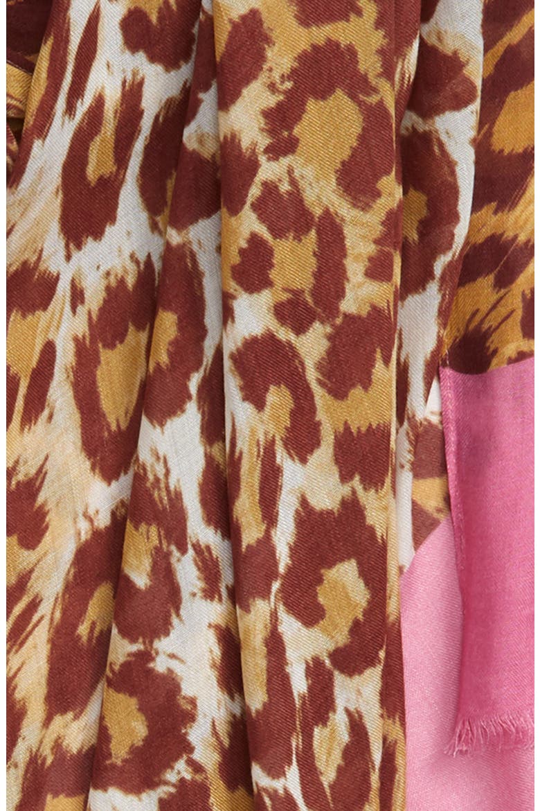 panthera oblong scarf, Alternate, color, NATURAL