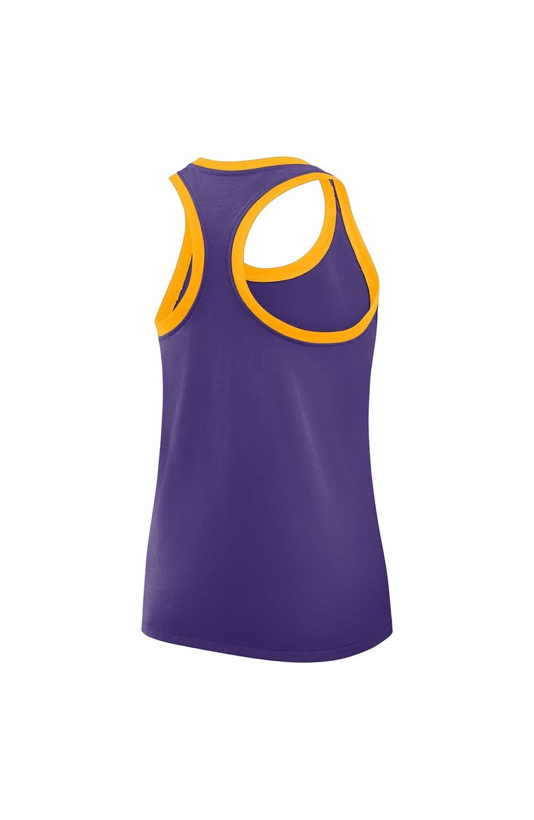 Nike Women's Nike Purple LSU Tigers Primetime Tri-Blend Racerback Tank Top, Alternate, color, 