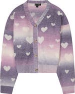 Ava & Yelly Kids' Ombré Heart Cardigan