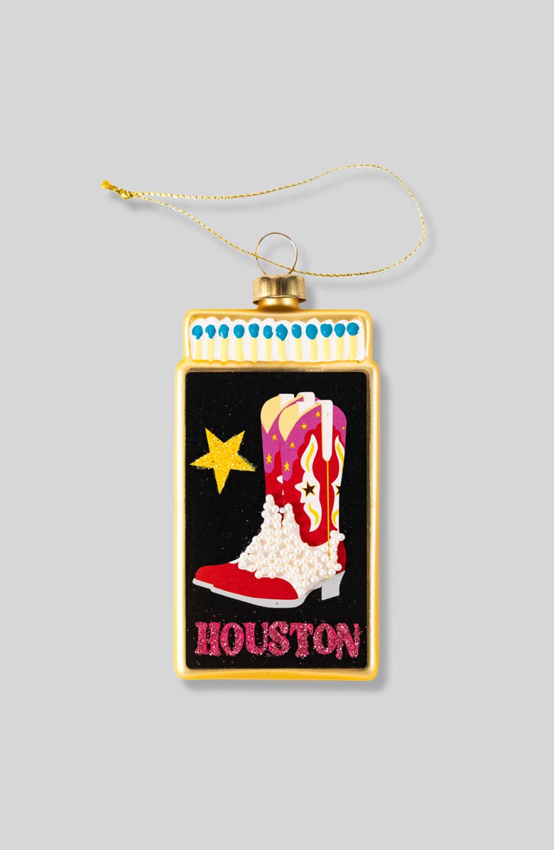 Furbish Matchbook Ornament - Houston, Main, color, 