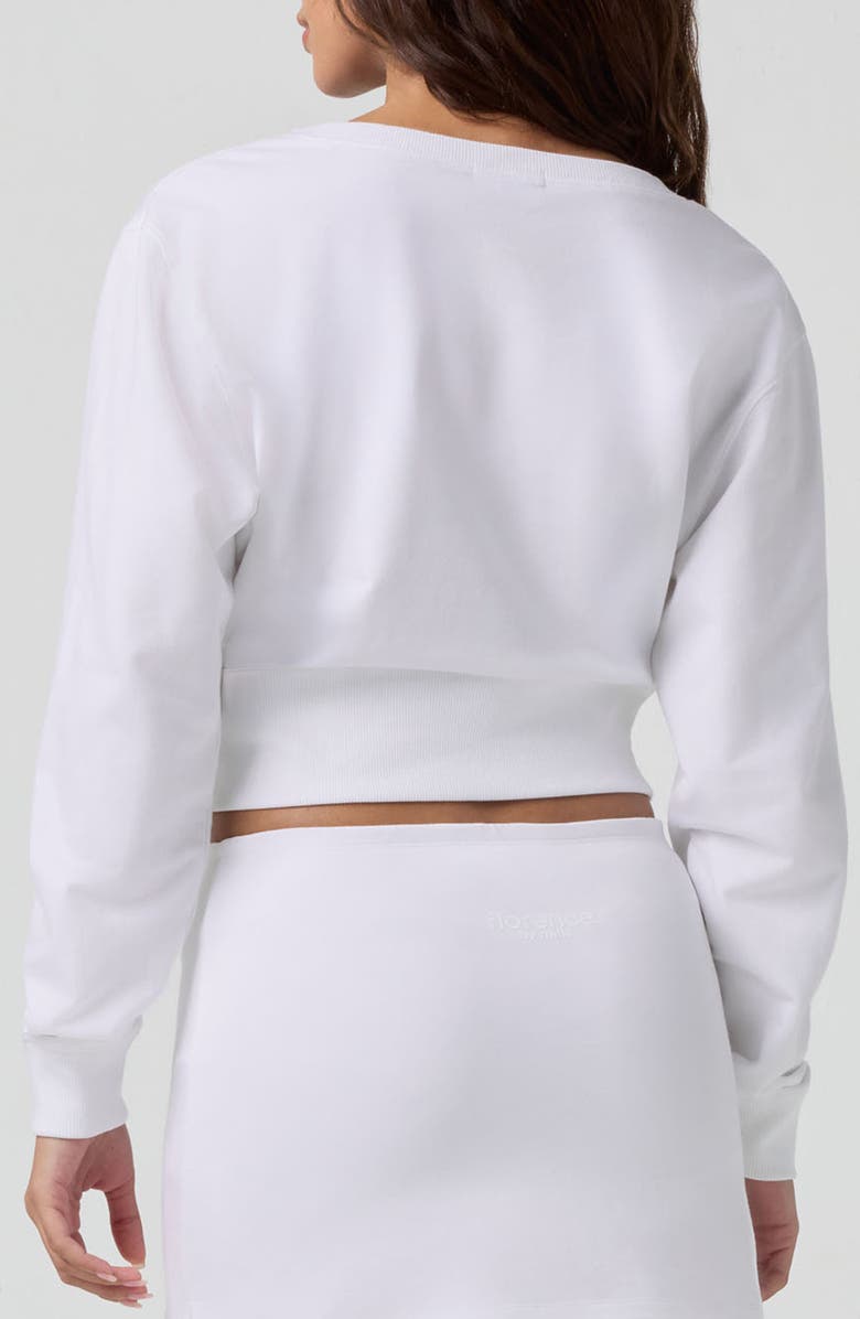 Florence by Mills 2004 Split Neck Sweatshirt, Alternate, color, Bright White