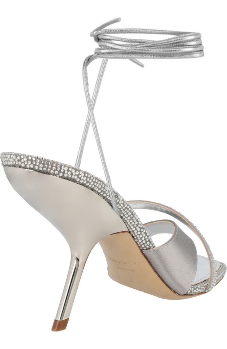 FERRAGAMO Allegra Crystal Embellished Sandal, Alternate, color, Grey