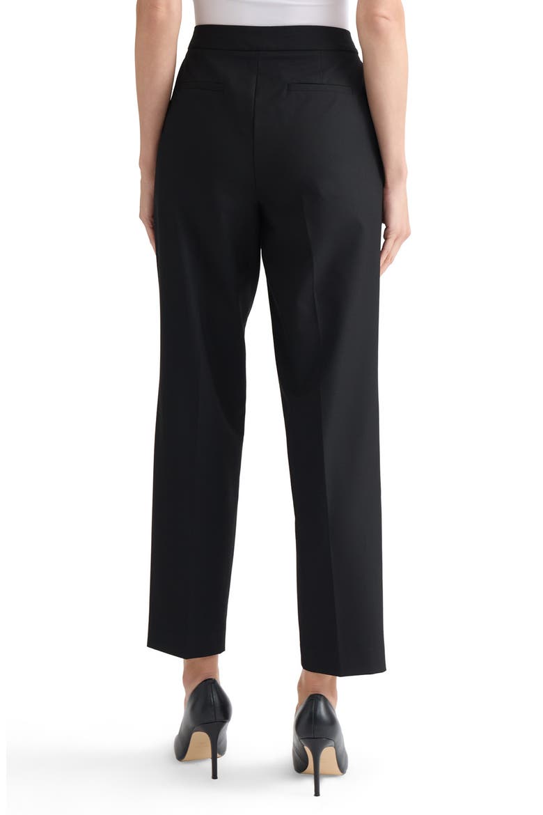 Washable Claire Straight Leg Pants, Alternate, color, BLACK