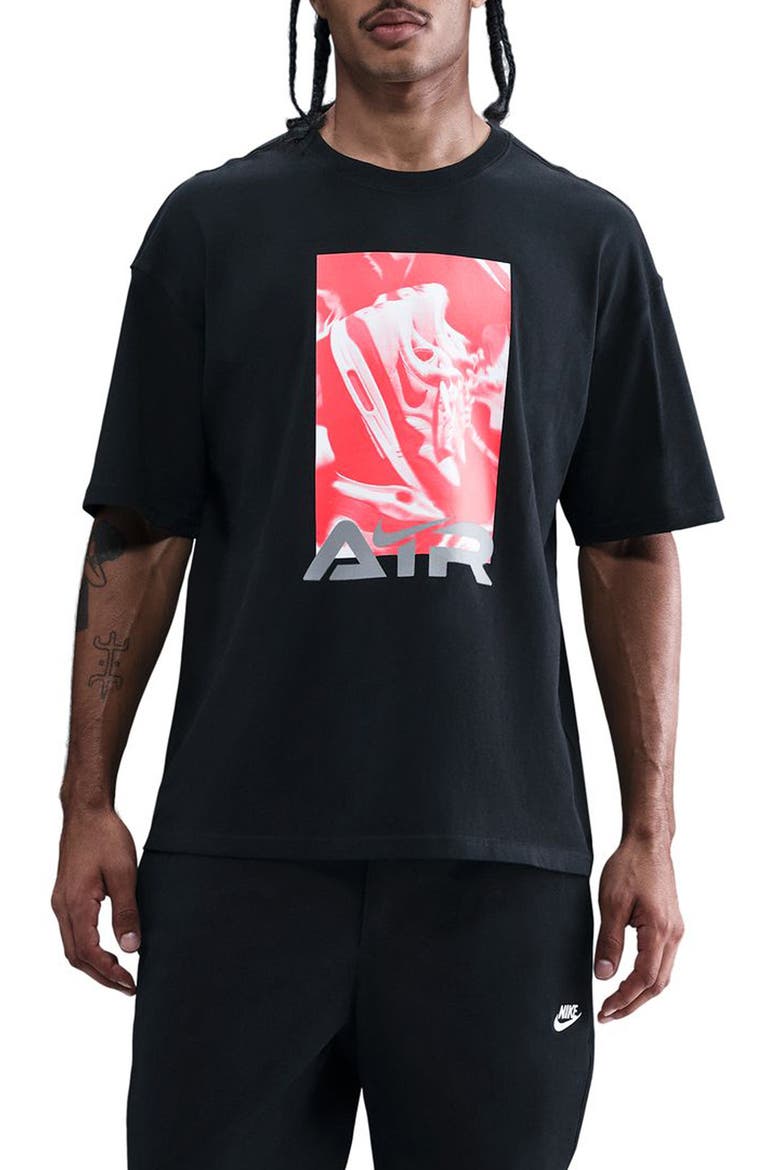Sportswear OC Air Photo Cotton Graphic T-Shirt, Main, color, BLACK
