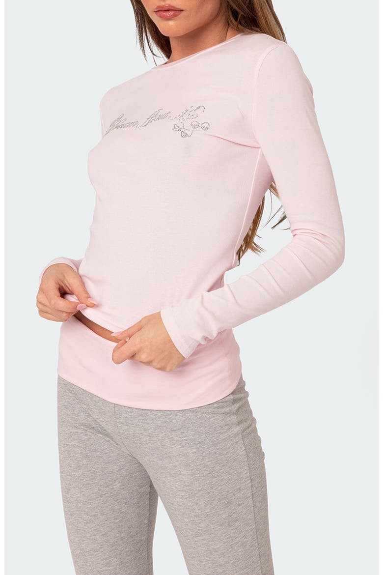 Dream About Me Embellished Long Sleeve Top, Alternate, color, LIGHT-PINK